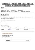 SCORED Exam 1 SYG 3325 RVBB  220 out of 250 with corrections Florida International University