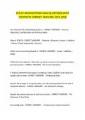 INTUIT BOOKKEEPING EXAM QUESTIONS WITH&NewLine;COMPLETE CORRECT ANSWERS 2025-2026
