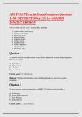 ATI TEAS 7 Practice Exam Complete &lpar;Questions &NewLine;1&ndash;50&rpar; WITH RATIONALES A&plus; GRADED &NewLine;2026&sol;2027 EDITION 