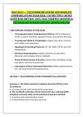 WGU D413 &mdash; TELECOMMUNICATIONS AND WIRELESS &NewLine;COMMUNICATIONS EXAM REAL 130 MULTIPLE CHOICE &NewLine;QUESTIONS EDITION&colon; 2025&sol;2026 VERIFIED ANSWERS & &NewLine;DETAILED RATIONALES INSTANT DOWNLOAD PDF