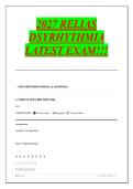 Relias DSYRHYTHMIA BASIC A 2027 LATEST EXAM WITH VERIFIED QUESTIONS AND RELIABLE ANSWERS PLUS DETAILED RATIONALES &lpar;MOST RECENT &excl;&excl;&excl;&rpar;