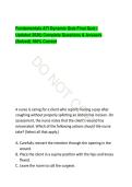 Fundamentals ATI Dynamic Quiz Final&colon; Nursing Fundamentals Practice Questions