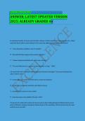 Peds Test Bank 2025 &vert; Pediatric Nursing Questions & Answers &lpar;A&plus; Graded&rpar;&NewLine;&NewLine;
