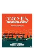 Test Bank for Discover Sociology &lpar;5th Edition&rpar; by Eglitis & Chambliss &ndash; Chapter 1  