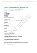 NR 226 Fluids Electrolytes IV Solutions&NewLine;questions and answers latest update&vert; Graded A&plus;&NewLine;Anemia&NewLine;- Dyspnea&NewLine;- Decreased SpO2&NewLine;- Skin pale and cool&NewLine;Fluid Overload&NewLine;- Dyspnea&NewLine;- Dependent pitting edema&NewLine;- Decreased SpO2&NewLine;- Skin pale and cool&NewLine;- Crackles in