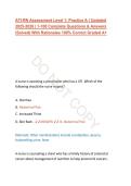 ATI Nursing Exam Practice Questions & Rationales