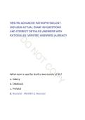HESI RN Advanced Pathophysiology Exam