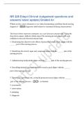 NR 226 Edapt Clinical Judgement questions and answers latest update&vert; Graded A&plus; Which are the correct elements to use when documenting a problem-based nursing diagnosis&quest; - Diagnostic label&sol;related to statement&sol;defining characteristics The boxes below r