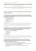 AORN PERIOP 101 FINAL EXAM 2026&sol;2027 &vert; Complete Test Bank with Verified Q&A &vert; Pass Guaranteed &ndash; A&plus; Graded&NewLine;&NewLine;