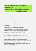 NCM 113&colon; Community Health Nursing Practice Exam