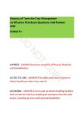 Case Management Certification Exam Glossary & Study Guide