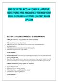MAR 3231 FSU ACTUAL EXAM 4 HOPKINS &vert; &NewLine;QUESTIONS AND ANSWERS &vert; VERIFIED AND &NewLine;WELL DETAILED ANSWERS &vert; LATEST EXAM &NewLine;UPDATE