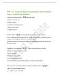NU 136 - Exam 3 Review questions and answers latest update&vert; Graded A&plus; Purposes of documentation - -written record -reimbursement of care -evidence of care -shows use of pursing process -quality improvement -st