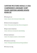 CAPSTONE PROCTORED MODULE 3 0 2026&NewLine;COMPREHENSIVE ASSESSMENT SCRIPT&NewLine;SOLVED QUESTIONS ANSWERS UPDATED&NewLine;REVIEW SET