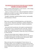 TELEMEDICINE QUESTIONS WITH DETAILED VERIFIED &NewLine;AND 100&percnt; ACCURATE ANSWERS 