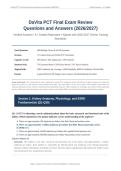 DAVITA PCT FINAL ACTUAL EXAM 2026&sol;2027 &vert; 200&plus; Verified Q&A with Rationales &vert; Certification Prep &vert; Pass Guaranteed - A&plus; Graded&NewLine;&NewLine;