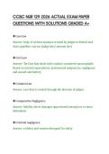CCBC NUR 129 2026 ACTUAL EXAM PAPER&NewLine;QUESTIONS WITH SOLUTIONS GRADED A&plus;