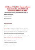 D184 Exam 4 V2 &vert; D184 Standards-Based &NewLine;Assessment OA &vert; Actual Q&A with &NewLine;Rationale &lpar;D184 Exam 4&rpar; &vert; WGU 