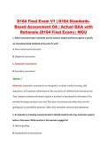 D184 Final Exam V1&ndash;V3 &vert; D184 Standards-Based Assessment OA &vert; WGU &vert; Actual Q&A with Rationale &lpar;WGU D184 Final Exam&rpar;