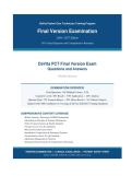 DAVITA PCT FINAL VERSION EXAM 2026&sol;2027 &vert; Verified Questions & Answers &vert; Patient Care Technician Certification &vert; Pass Guaranteed - A&plus; Graded&NewLine;&NewLine;