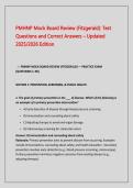 PMHNP Mock Board Review Questions and Answers&period;pdf