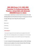 NSG 4800 Exam 3 V1&ndash;V3 &vert; NSG 4800 Transition To Professional Nursing Practice &vert; Galen College of Nursing &vert; Actual Q&A with Rationale &lpar;Galen NSG4800 Exam 3&rpar;