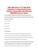 NSG 4800 Exam 4 V1&ndash;V3 &vert; NSG 4800 Transition To Professional Nursing Practice &vert; Galen College of Nursing &vert; Actual Q&A with Rationale &lpar;Galen NSG4800 Exam 4&rpar;