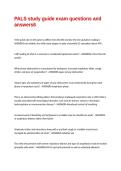 PALS study guide exam questions and answers