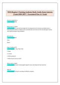 TDCJ Region 1 Training Academy Study Guide Exam Answers &vert; Texas Department of Criminal Justice &lpar;TDCJ&rpar; &vert; 2026&sol;2027 Complete Exam Questions and Verified Answers
