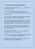 TTT1 Exam Questions With Complete Solutions