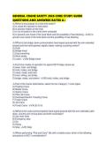 GENERAL CRANE SAFETY 2026 CORE STUDY GUIDE&NewLine;QUESTIONS AND ANSWERS RATED A&plus;