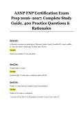 AANP FNP Certification Exam &NewLine;Prep 2026&ndash;2027&colon; Complete Study &NewLine;Guide&comma; 400 Practice Questions & &NewLine;Rationales 