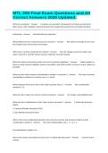 MTL 200 Final Exam Questions and All Correct Answers 2026 Updated&period;&NewLine;&NewLine;