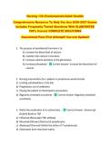 Nursing 130 &lpar;Fundamentals&sol;Adult Health&rpar; &NewLine;Comprehensive Resource To Help You Ace 2026-2027 Exams &NewLine;Includes Frequently Tested Questions With ELABORATED &NewLine;100&percnt; Correct COMPLETE SOLUTIONS &NewLine;Guaranteed Pass First Attempt&excl;&excl; Current Update&excl;&excl;