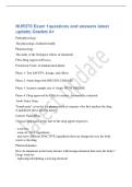 NUR370 Exam 1questions and answers latest&NewLine;update&vert; Graded A&plus;&NewLine;Pathophysiology&NewLine;The physiology of altered health&NewLine;Pharmacology&NewLine;The study of the biological effects of chemicals&NewLine;FDA Drug Approval Process&NewLine;Preclinical Trials&colon; no human participants&NewLine;Phase 1&colon;