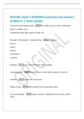NUR180- Exam 1 HONDROS questions and answers&NewLine;Graded A&plus; &vert; latest update&NewLine;Criteria for false Imprisonment - The client is aware of the confinement&NewLine;Intent to confine exists&NewLine;Confinement takes place against clients will&NewLine;Principles of therapeutic Communicat