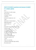 NUR 172 EXAM 2 questions and answers Graded&NewLine;A&plus; &vert; latest update&NewLine;Bevel&NewLine;Slanted edge of a needle opening&NewLine;Bevel direction&NewLine;Up during IV insertion&NewLine;Cannulation&NewLine;Insertion of a catheter into a vein&NewLine;Gauge&NewLine;Measurement of catheter diameter