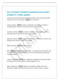 Nur 172 Exam 2 Hondros questions and answers&NewLine;Graded A&plus; &vert; latest update&NewLine;patient admitted with transmission-based precautions what is the minimum PPI&NewLine;needed to be worn in this room&quest; - Gloves and Gown&NewLine;isotonic solution - A solution in which the concentra