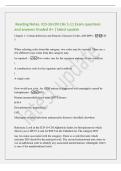 Reading Notes&period; ICD-10-CM CHs 1-11 Exam questions&NewLine;and answers Graded A&plus; &vert; latest update&NewLine;Chapter 1&colon; Certain Infectious and Parasitic Diseases &lpar;Codes A00-B99&rpar; - CH&NewLine;1&NewLine;When selecting codes from this category&comma; two codes may be required&period; There are a&NewLine;few dif
