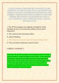 JD NEXT EXAM LATEST 2026&sol;2027 AND STUDY GUIDE COMPLETE ACCURATE EXAM ACTUAL QUESTIONS AND CORRECT DETAILED ANSWERS WITH RATIONALES &lpar;100&percnt; CORRECT VERIFIED SOLUTIONS&rpar; CURRENTLY UPDATED VERSION 2026 EDITION &vert;GUARANTEED SUCCESS A&plus; &vert;FULL REVISED JD NEXT APPROV