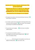 Kentucky &lpar;KY&rpar; Property Valuation Administrator &lpar;PVA&rpar; &NewLine;License Actual Exam &NewLine;Comprehensive Resource To Help You Ace 2026-2027 &NewLine;Exams Includes Frequently Tested Questions With &NewLine;ELABORATED 100&percnt; Correct COMPLETE SOLUTIONS &NewLine;Guaranteed Pass First Attempt&excl;&excl; 