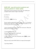 NURS 305 - exam &num;2 practice questions and&NewLine;answers graded A&plus; &vert; latest update&NewLine;Which amount of protein per kilogram of body weight a day would the nurse&NewLine;recommend a patient consume to support wound healing&quest;&NewLine;A&period; 1&period;25 to 1&period;5 g&NewLine;B&period; 2 to 3&period;5 g&NewLine;C&period; 3&period;5 to 4&period;5 