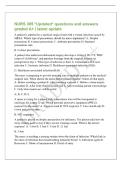NURS 305 &ast;Updated&ast; questions and answers&NewLine;graded A&plus; &vert; latest update&NewLine;A patient is admitted to a medical-surgical unit with a wound infection caused by&NewLine;MRSA&period; Which type of precautions should the nurse implement&quest; A&period; Droplet&NewLine;precautions B&period; Contact precauti