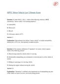 MPTC Motor Vehicle Law Ultimate Exam