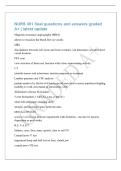 NURS 301 final questions and answers graded&NewLine;A&plus; &vert; latest update&NewLine;Magnetic resonance angiography &lpar;MRA&rpar;&NewLine;allows to visualize the blood flow in vessels&NewLine;MRI&NewLine;discriminate between soft tissue and bone or tumor&period; can determine size and blood&NewLine;vessel location&NewLine;P