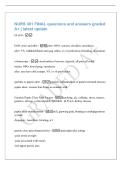 NURS 301 FINAL questions and answers graded&NewLine;A&plus; &vert; latest update&NewLine;GI &lpar;10&rpar; - &NewLine;EGD&colon; prior and after - prior&colon; NPO&comma; consent&comma; checklist&comma; anesthesia&NewLine;after&colon; VS&comma; withhold fluids until gag reflex&comma; s&sol;s of perforation &lpar;bleeding&comma; distention&rpar;&NewLine;colonoscopy - visualiza