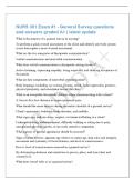 NURS 301 Exam &num;1 - General Survey questions&NewLine;and answers graded A&plus; &vert; latest update&NewLine;What is the purpose of a general survey in nursing&quest;&NewLine;To perform a quick overall assessment of the client and identify any body system&NewLine;issues that require a more focused a