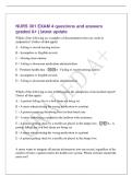 NURS 301 EXAM 4 questions and answers&NewLine;graded A&plus; &vert; latest update&NewLine;Which of the following are examples of documentation that can result in&NewLine;malpractice&quest; &lpar;Select all that apply&rpar;&NewLine;A - Failing to record nursing actions&NewLine;B - Incomplete or illegible records&NewLine;C 