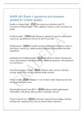 NURS 301 Exam 1 questions and answers&NewLine;graded A&plus; &vert; latest update&NewLine;Health as a Human Right - The concept was enshrined in the UN&NewLine;Declaration of Human Rights &lpar;1948&rpar;&semi; emphasizes unique societal value placed on&NewLine;health&NewLine;Health Inequality - Health differences