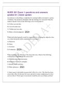 NURS 301 Exam 1 questions and answers&NewLine;graded A&plus; &vert; latest update&NewLine;An instructor is describing a comprehensive nursing health assessment to a group&NewLine;of students&period; The instructor determines that the teaching was successful when the&NewLine;students identify which o